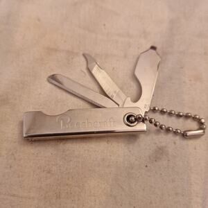Beechcraft Vintage Nail File, Knife, Bottle Opener, Screwdriver Keychain